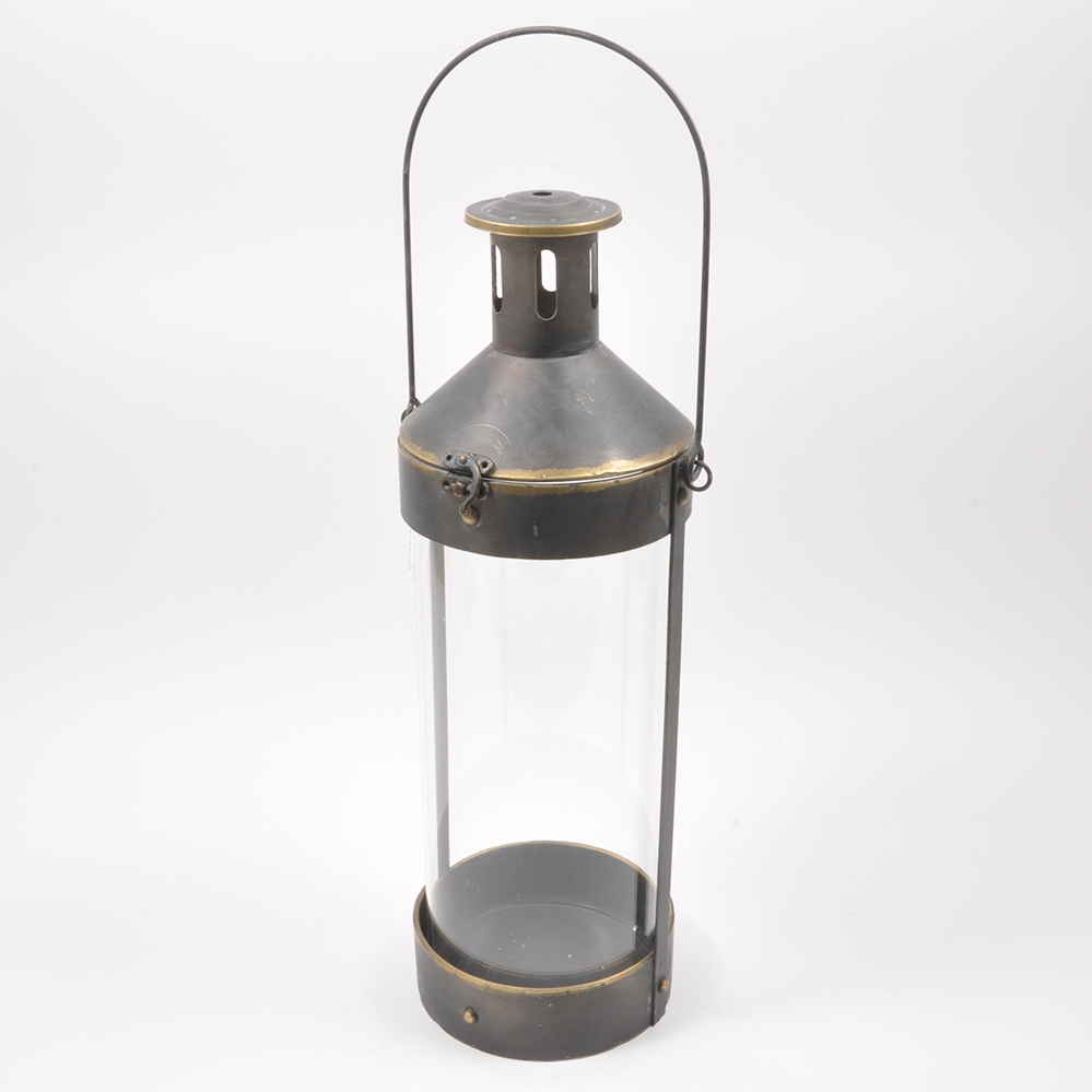Generico-Shop-Complementi D'Arredo-Lanterne-Lanterna in metallo 17x17 h.50 cm-100
