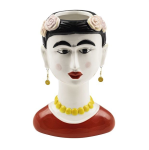 Generico-Shop-Contenitori Decorativi-Ceramica-Vaso Viso Donna Ceramica h 22 x 15 x 12 cm-0