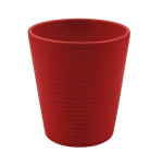 Generico-Shop-Contenitori Decorativi-Ceramica-Vaso Ceramica Rigato H 14 x D 10 Interno H 13,5 D 12 cm-1